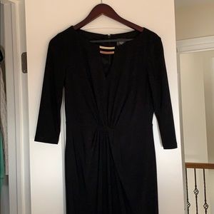 Vince Camuto 3/4 Sleeve Black Dress